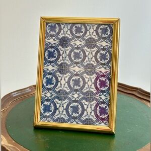 Brass picture frame